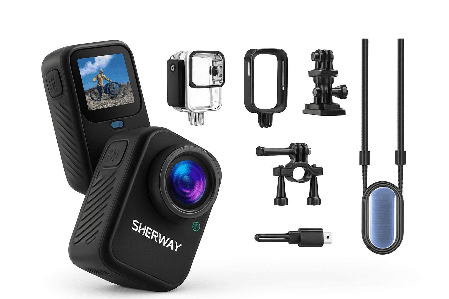 5K Thumb Action Camera with 4K60, Stabilization & WiFi-5K