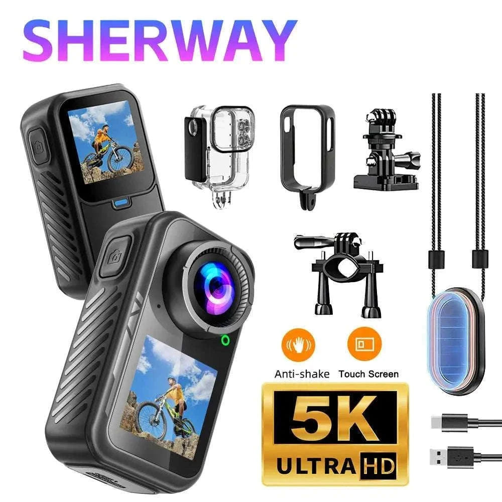 5K Thumb Action Camera with 4K60, Stabilization & WiFi-5K