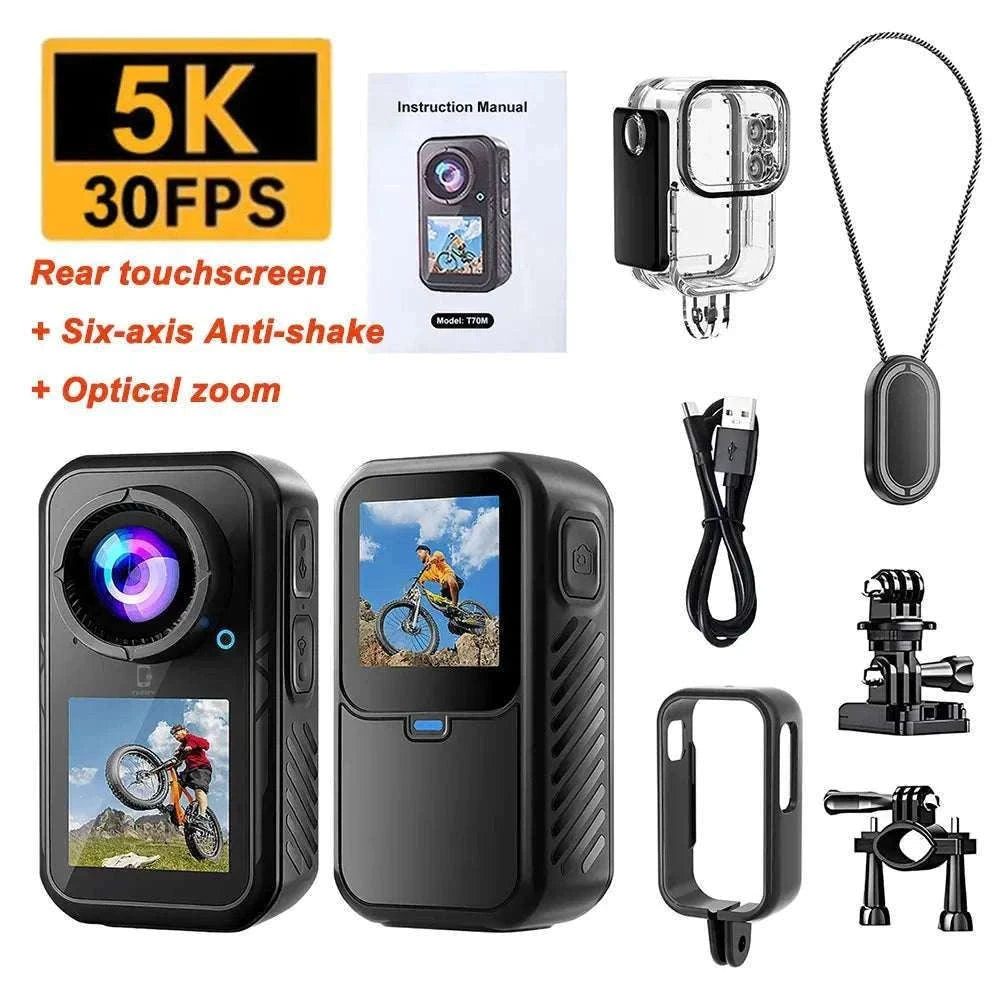 5K Thumb Action Camera with 4K60, Stabilization & WiFi-5K