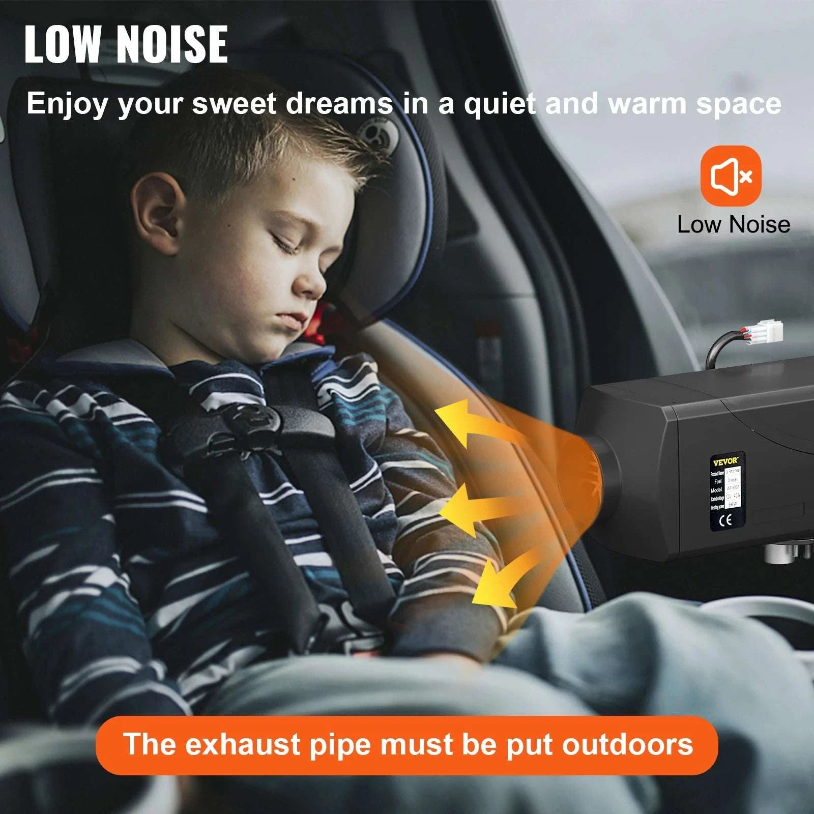 5KW 12V Diesel Air Heater with LCD & Remote for RV Truck Boat-5kw / United States
