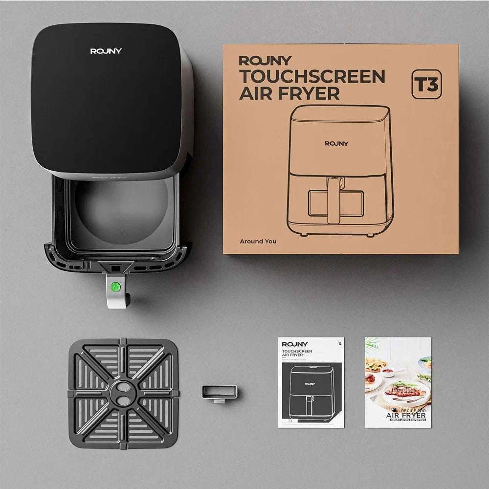 5L Air Fryer with Touch Controls and Viewing Window-ROUNY / Poland / EU