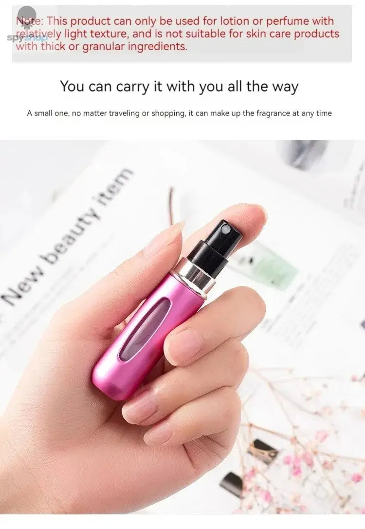 5ml Perfume Sub-bottles Bottom Filling High-end Portable Press Spray Small Spray Bottle Empty Bottle Sample Subpackaging Device Spy-shop.com