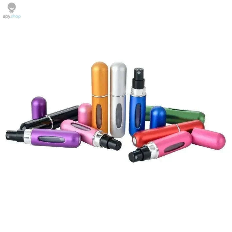 5ml Bottom-Fill Refillable Perfume Atomizer with Metal Case-5ml Matte red
