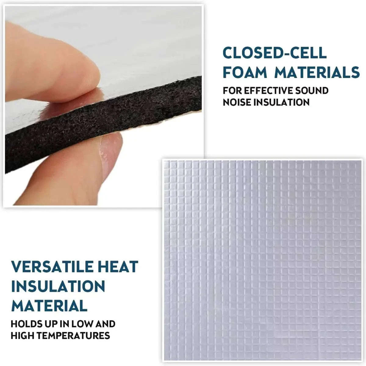 5mm/10mm Car Soundproofing Mat Closed Cell Foam Thermal Noise Insulation-50cmx200cmx10mm