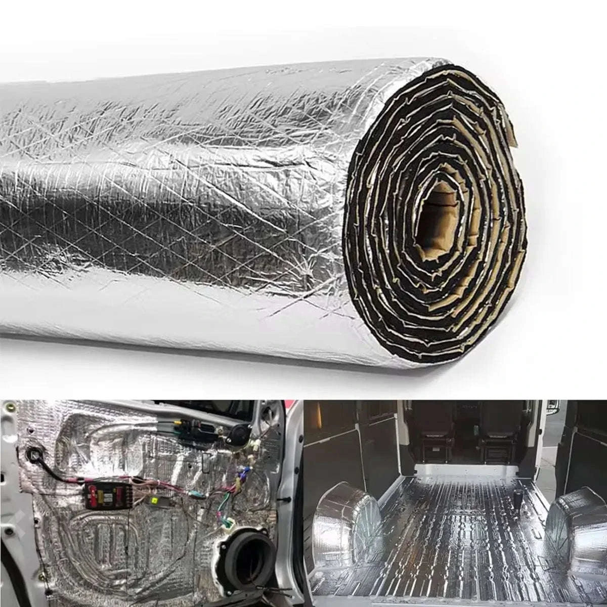 5mm/10mm Car Soundproofing Mat Closed Cell Foam Thermal Noise Insulation-50cmx200cmx10mm