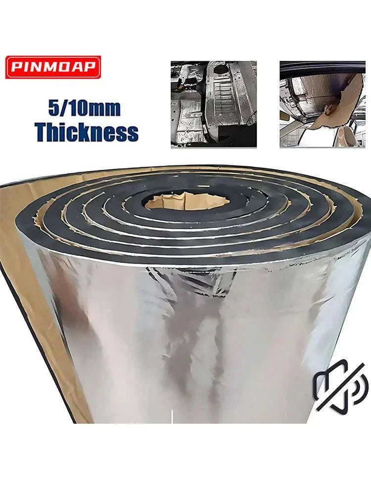 5mm/10mm Car Soundproofing Mat Closed Cell Foam Thermal Noise Insulation-50cmx200cmx10mm