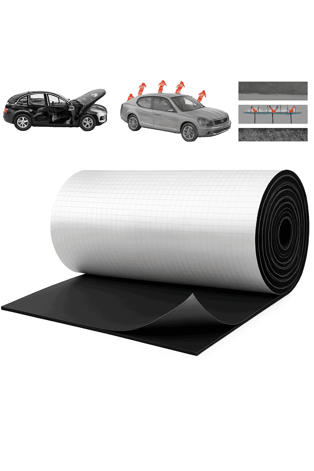 5mm/10mm Sound Deadening Heat Insulation Mat-400x250x10mm