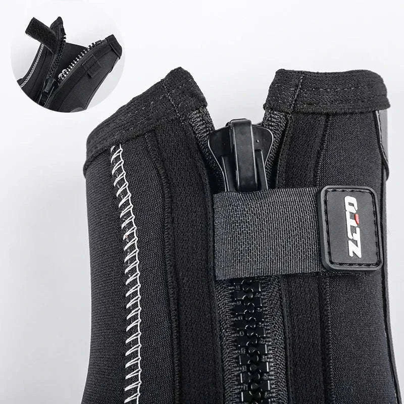 5mm Neoprene Dive Boots with Side Zipper for Water Protection-8(39-40) / BB51