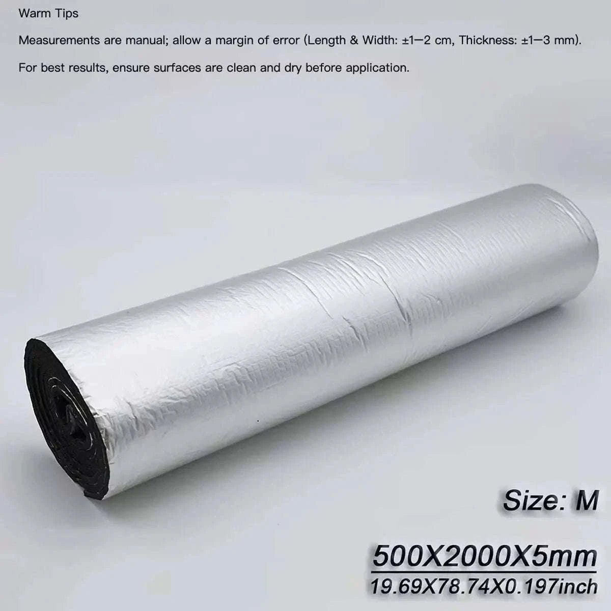 5mm Self-Adhesive Car Soundproofing Mat Heat Insulation Roll-2000x500x5mm