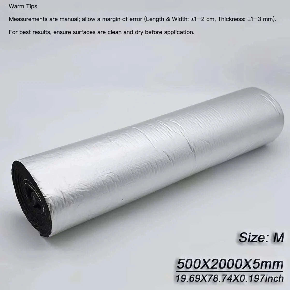 5mm Self-Adhesive Car Soundproofing Mat Heat Insulation Roll-2000x500x5mm