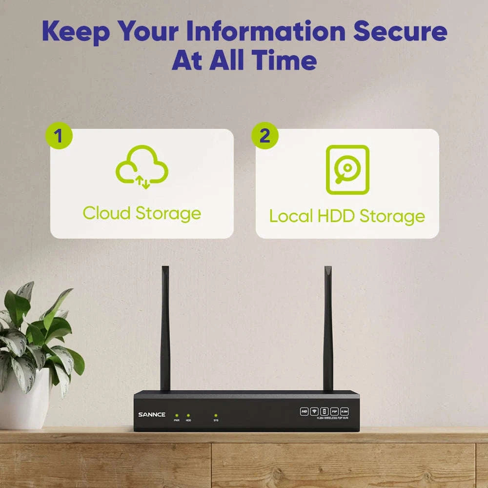 5MP 16-Channel Wireless PTZ Security Camera System with NVR-4PCS CAMERA / No HDD / United States