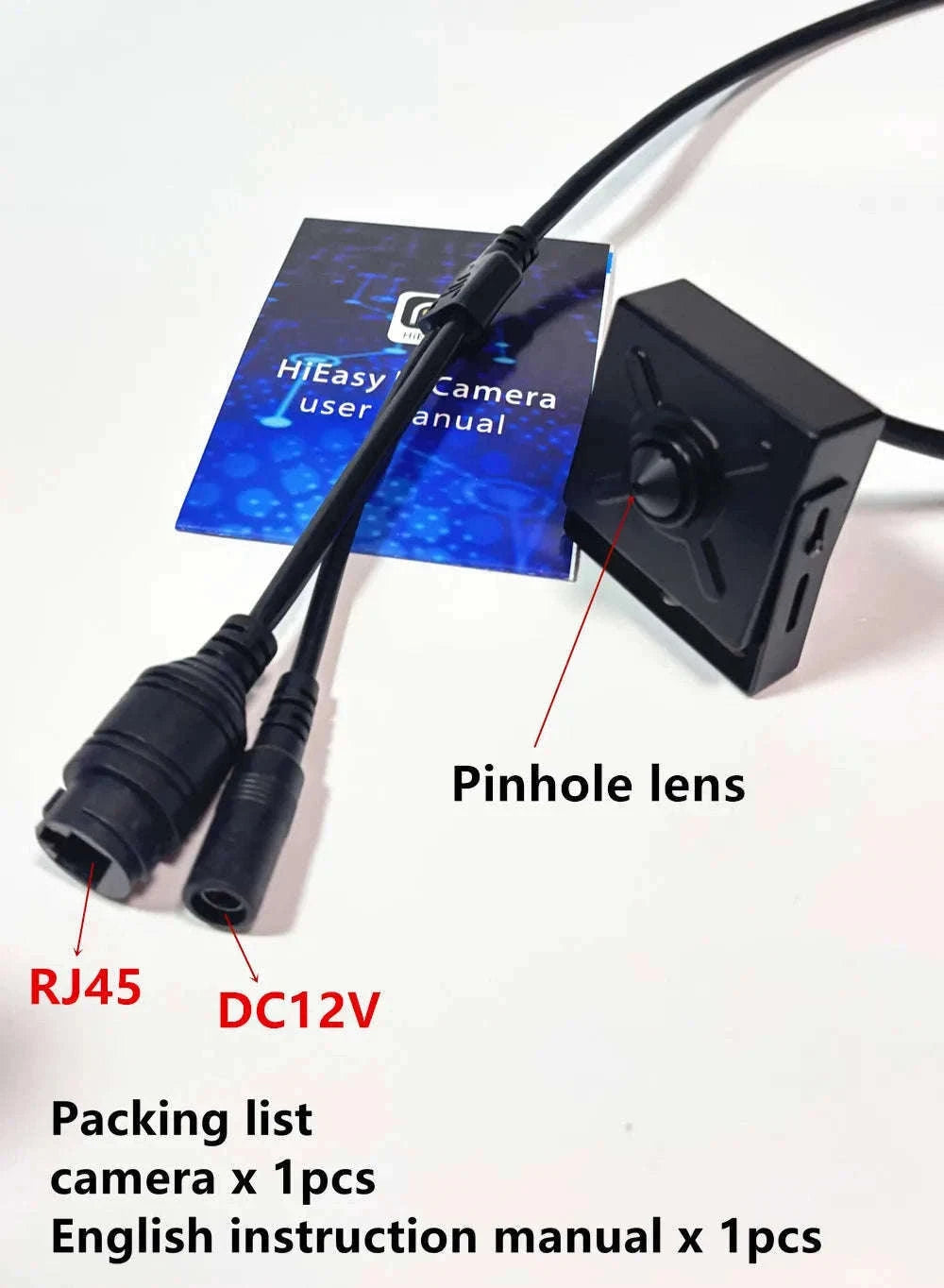 5MP 8MP PoE Mini IP Camera for Indoor Home Security-8MP DC12V