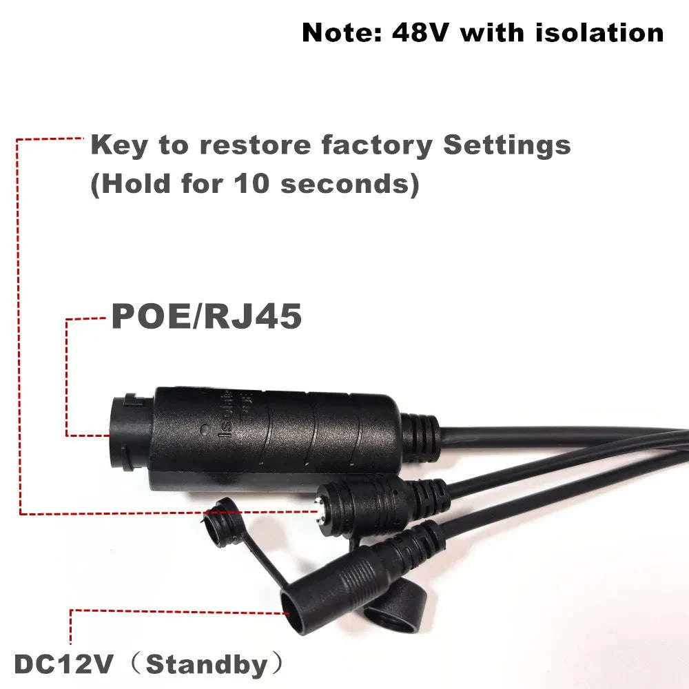 5MP Audio IP POE Mini WiFi Camera with Color Night Vision-48V POE Version / 2.8mm
