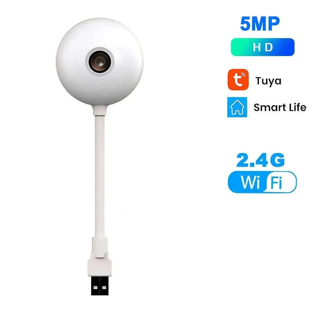 5MP Mini WiFi Camera with AI Tracking and Night Vision-Cam With 32G Card / USB