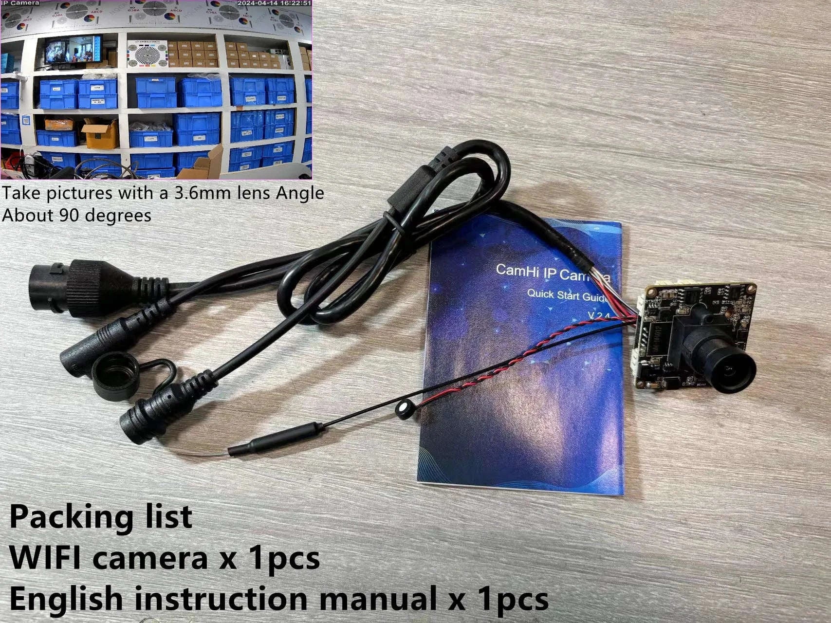 5MP Mini Wireless IP Camera Module with SD Slot-2MP and C
