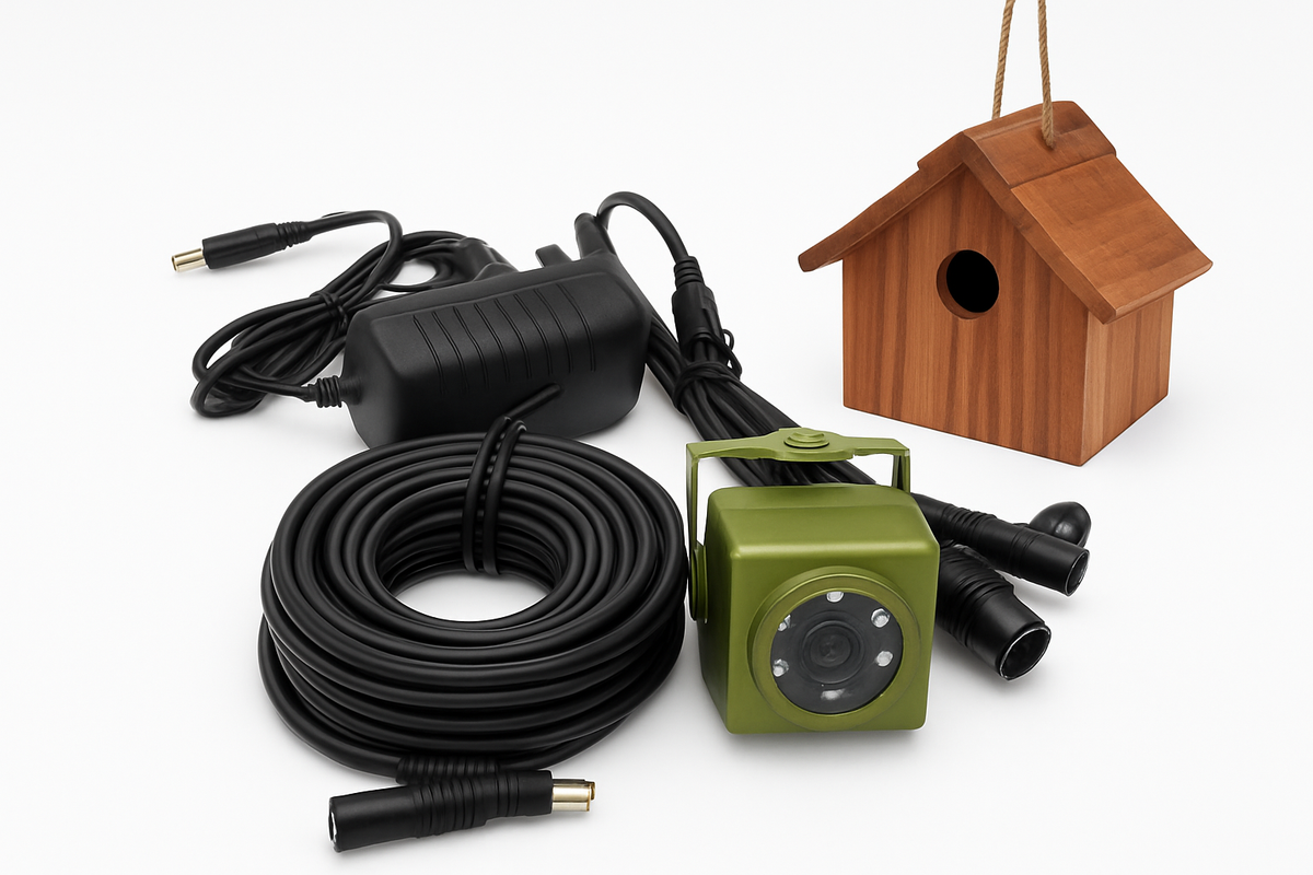 Kit de cámara para aves al aire libre 5MP con WiFi y visión nocturna