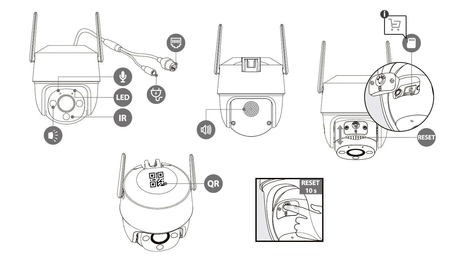 5MP Outdoor Security Camera System (2 Pack) with AI Tracking & Night Vision-2PCS Cruiser 2C 5mp / US Plug / 3.6mm|China Mainland