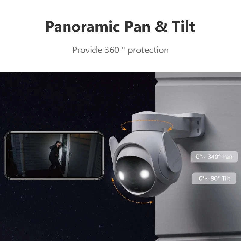 5MP Outdoor Security Camera System (2 Pack) with AI Tracking & Night Vision-2PCS Cruiser 2C 5mp / US Plug / 3.6mm|China Mainland