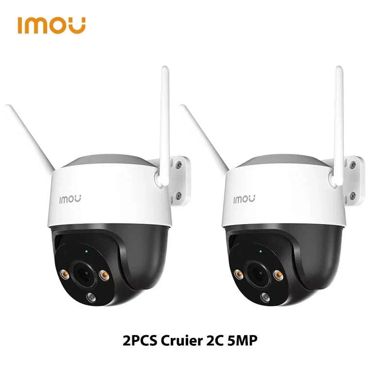 5MP Outdoor Security Camera System (2 Pack) with AI Tracking & Night Vision-2PCS Cruiser 2C 5mp / US Plug / 3.6mm|China Mainland