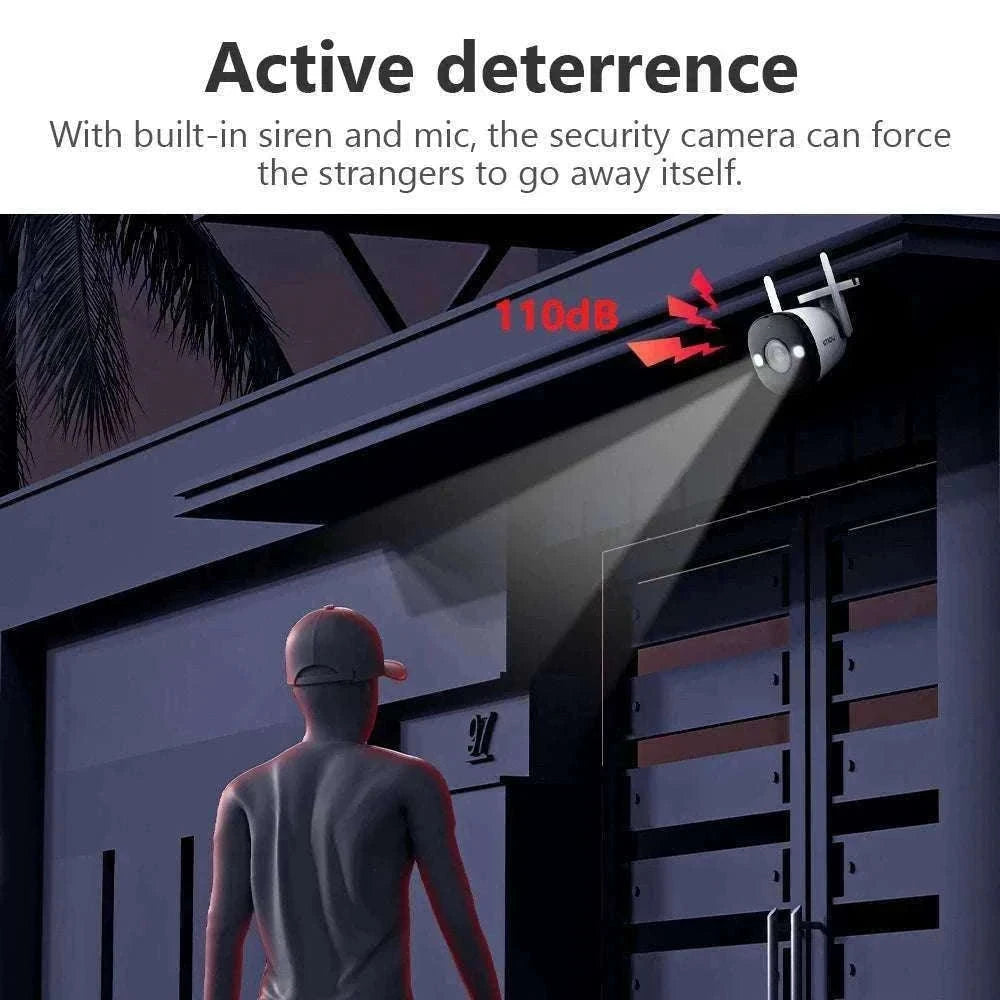 5MP Outdoor WiFi Security Camera with Spotlight & Human Detection-Bullet 2E 5MP / EU Plug / 3.6mm