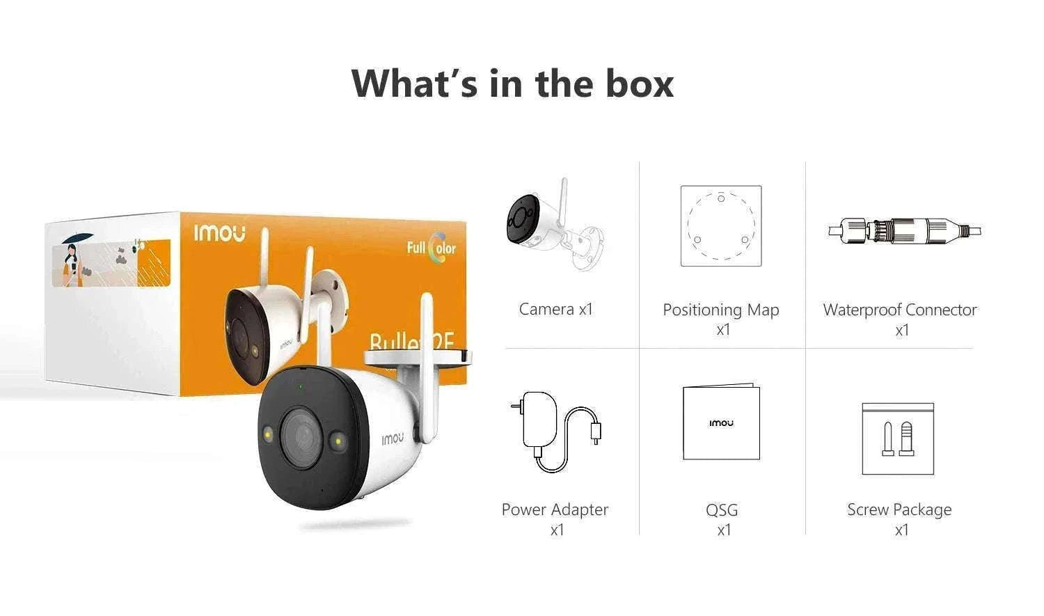 5MP Outdoor WiFi Security Camera with Spotlight & Human Detection-Bullet 2E 5MP / EU Plug / 3.6mm