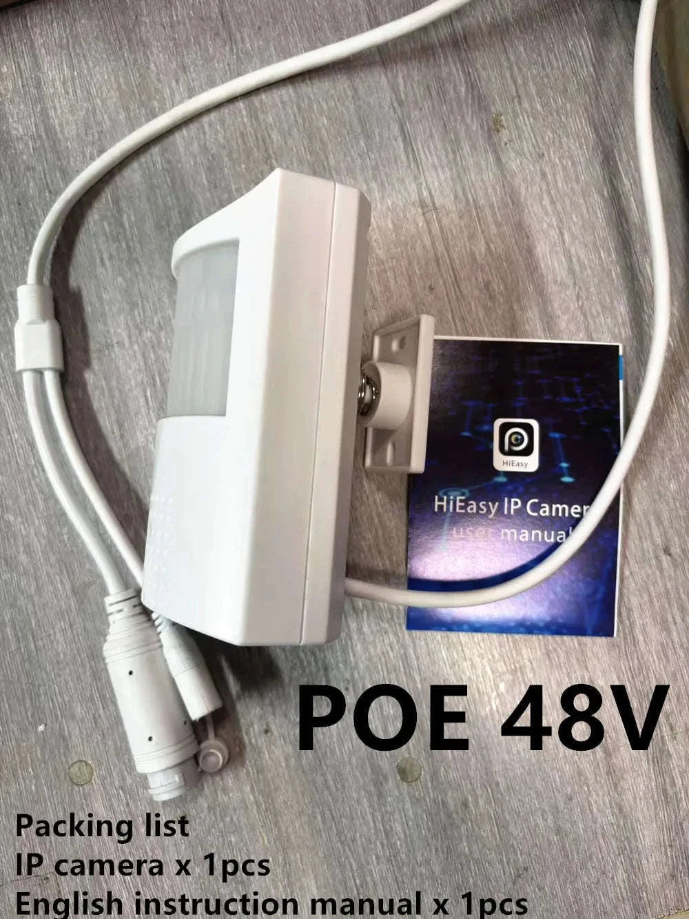 5MP POE Indoor IP Camera with 940nm IR and Vehicle Detection-POE in speaker