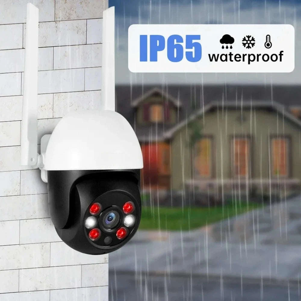 5MP PTZ WiFi Outdoor Security Camera with Auto Tracking & Night Vision-5MP and 32GB Card / EU Plug