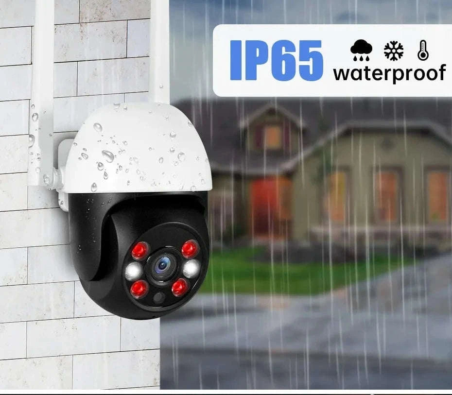 5MP PTZ WiFi Outdoor Security Camera with Auto Tracking & Night Vision-5MP and 32GB Card / EU Plug