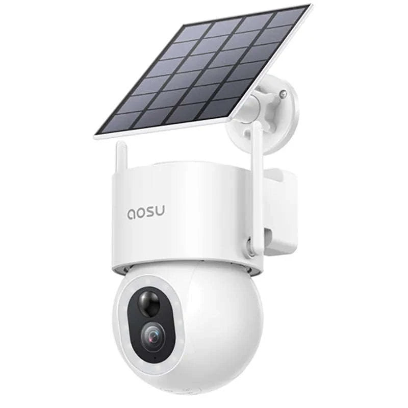 5MP Solar PTZ Outdoor Security Camera with AI Detection and Color Night Vision-1/3" / EU Plug / france