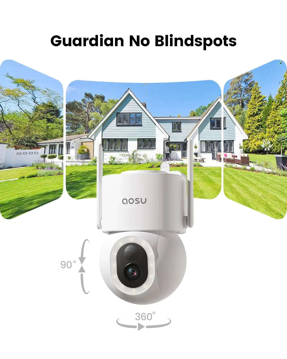 5MP Solar PTZ Outdoor Security Camera with AI Detection and Color Night Vision-1/3" / EU Plug / france