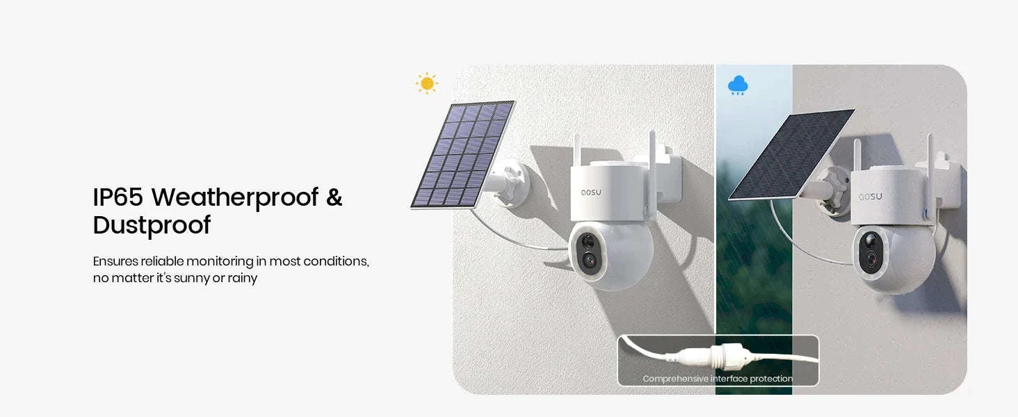5MP Solar PTZ Outdoor Security Camera with AI Detection and Color Night Vision-1/3" / EU Plug / france