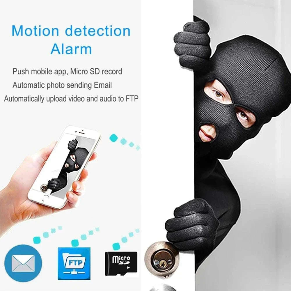 5MP WiFi Dome Security Camera with Night Vision & Motion Alerts-5MP Camera Add 128G / UK Plug / 8mm
