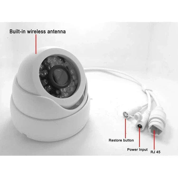 5MP WiFi Dome Security Camera with Night Vision & Motion Alerts-5MP Camera Add 128G / UK Plug / 8mm