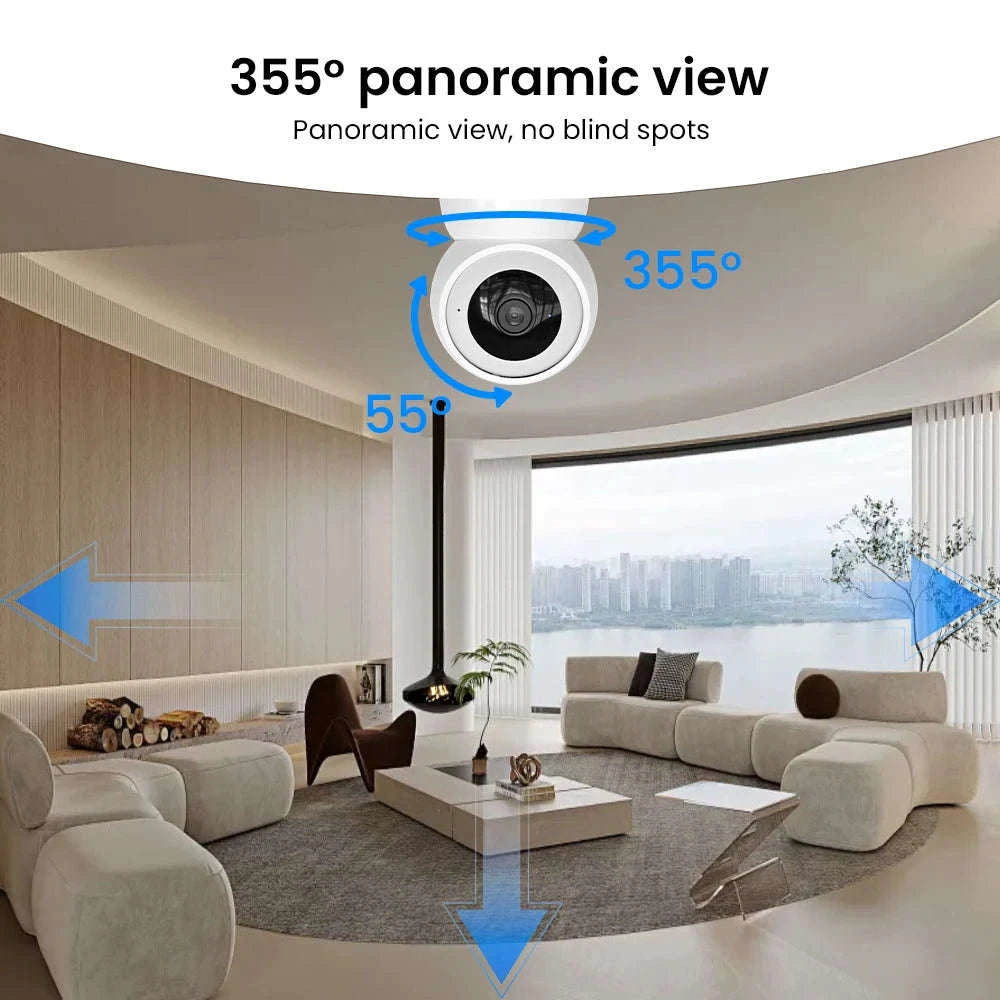 5MP WiFi Dual-Band Security Camera with PIR Human Detection, Auto Tracking, 24/7 Recording, Color Night Vision-2PCS camera / EU Plug / Germany