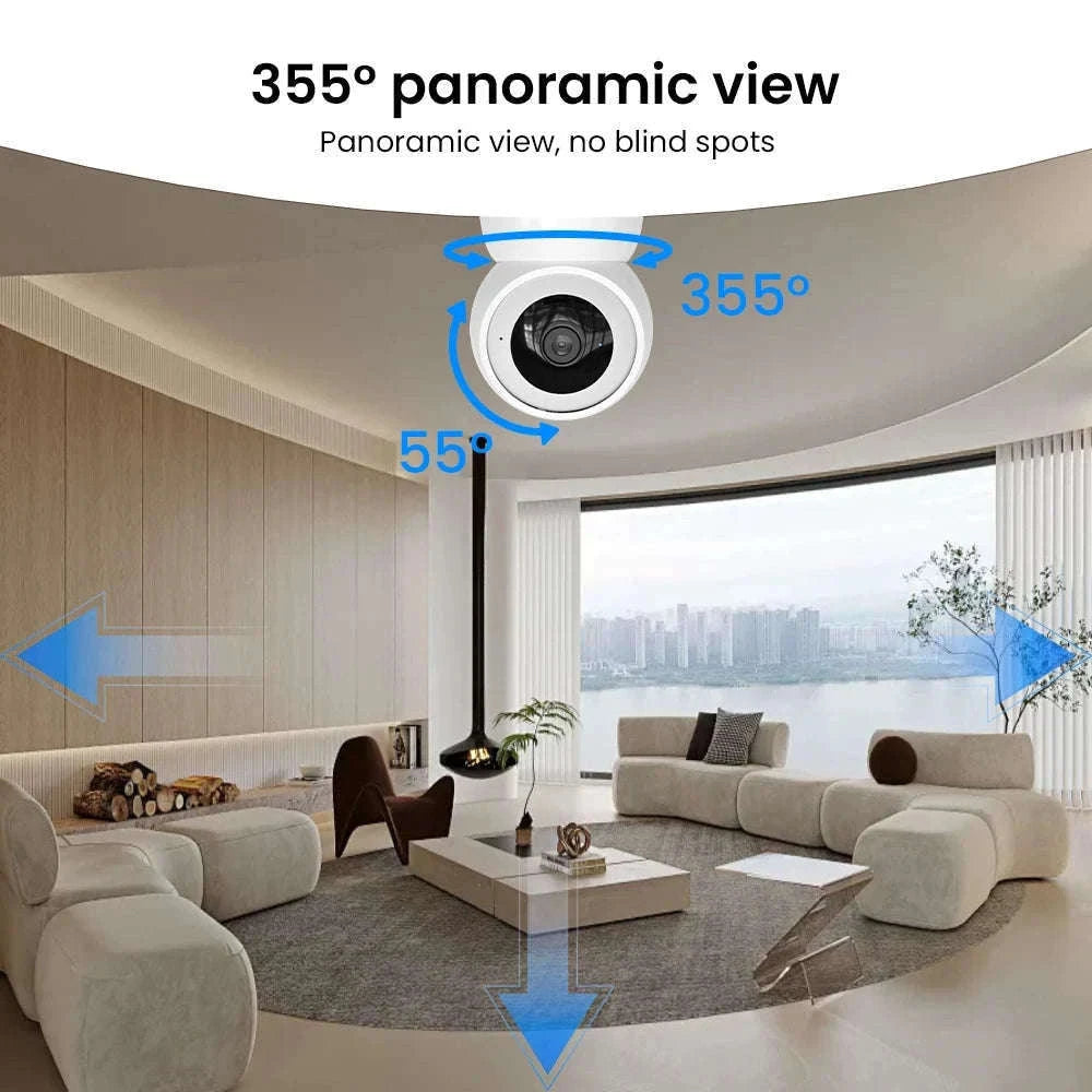 5MP WiFi Dual-Band Security Camera with PIR Human Detection, Auto Tracking, 24/7 Recording, Color Night Vision-2PCS camera / EU Plug / Germany