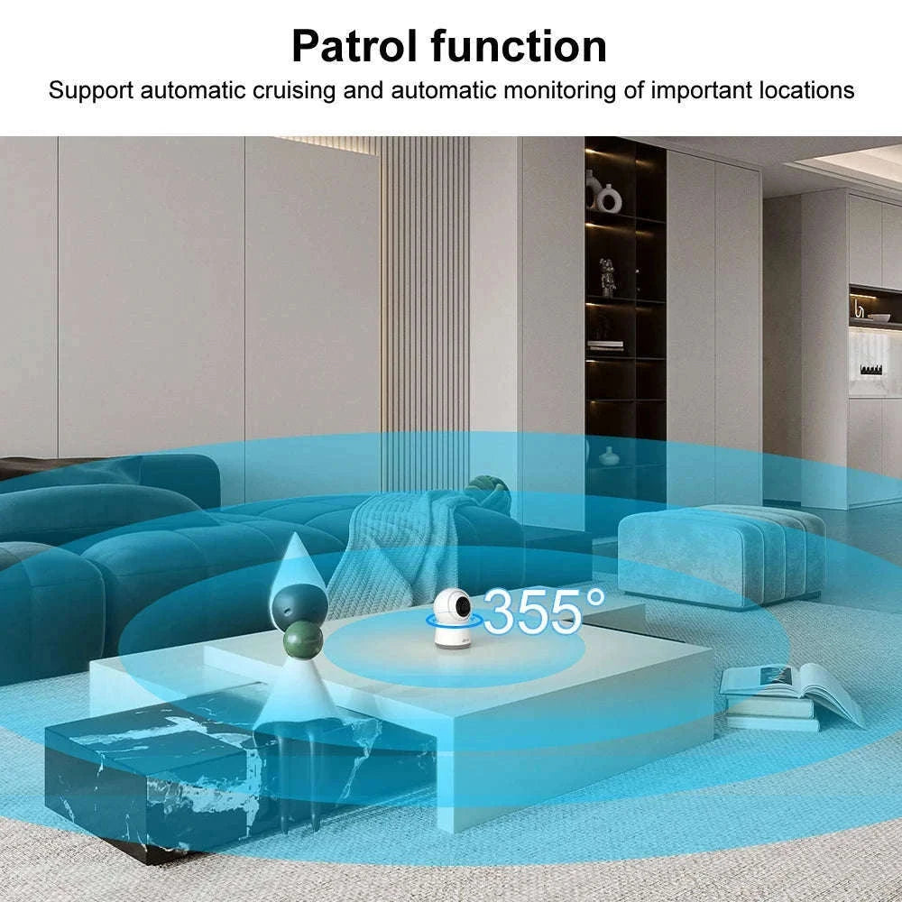 5MP WiFi Dual-Band Security Camera with PIR Human Detection, Auto Tracking, 24/7 Recording, Color Night Vision-2PCS camera / EU Plug / Germany