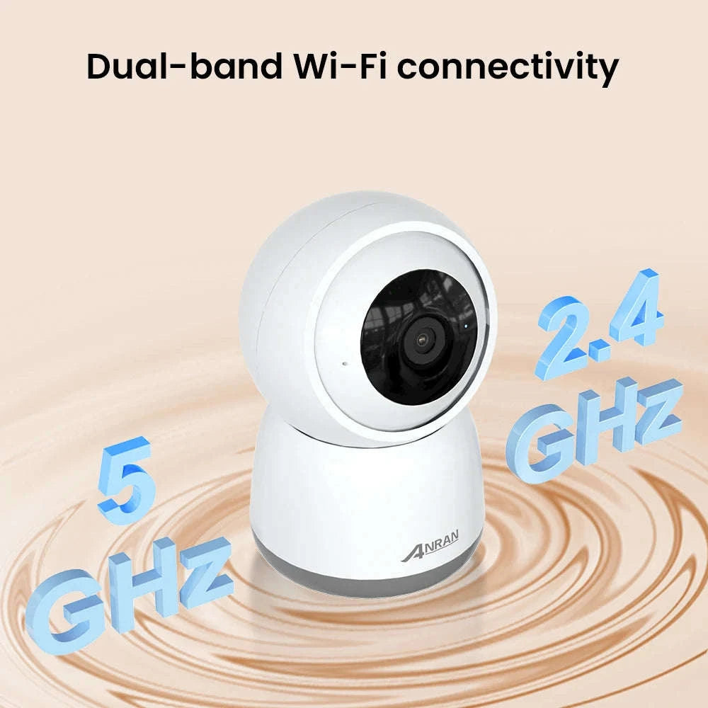 5MP WiFi Dual-Band Security Camera with PIR Human Detection, Auto Tracking, 24/7 Recording, Color Night Vision-2PCS camera / EU Plug / Germany