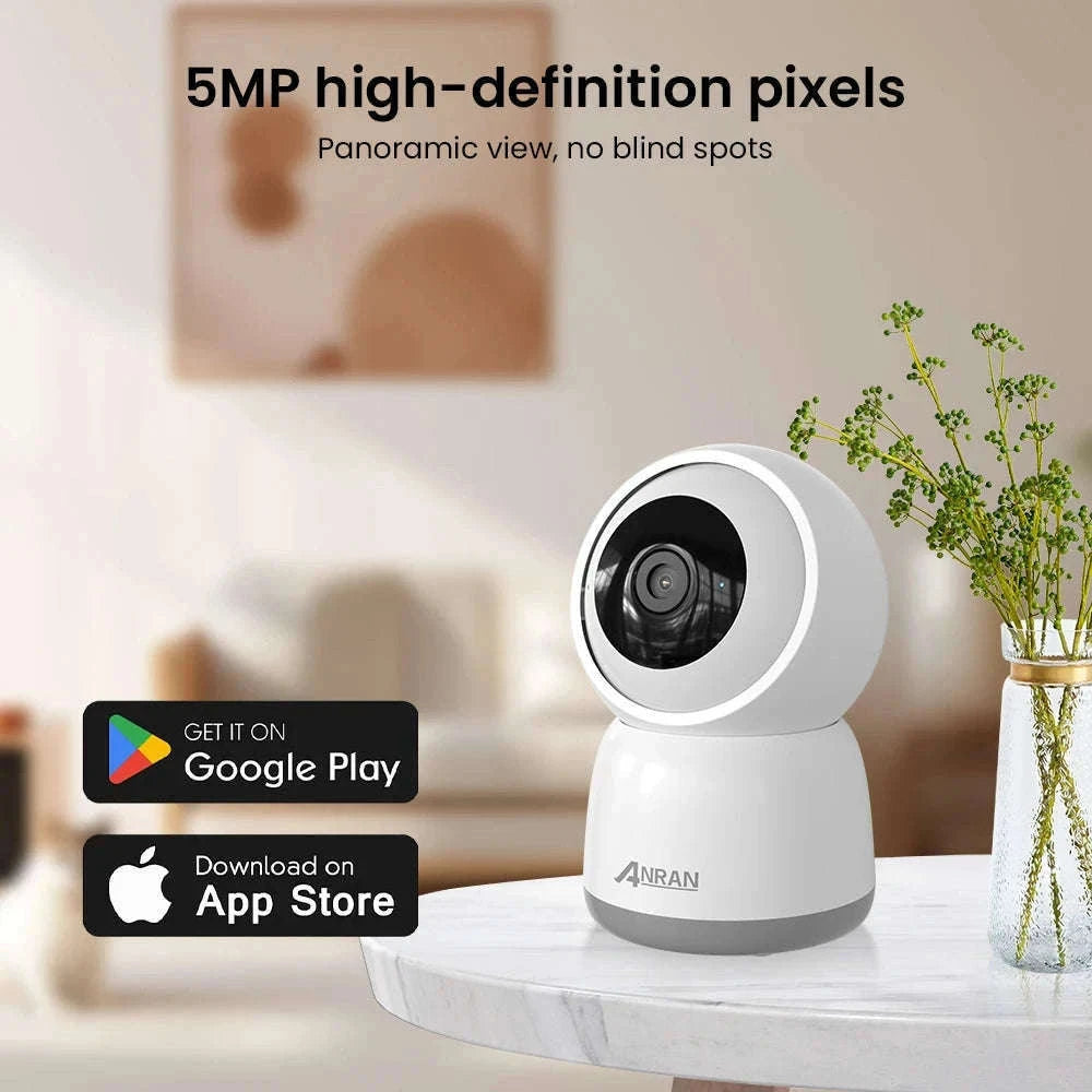 5MP WiFi Dual-Band Security Camera with PIR Human Detection, Auto Tracking, 24/7 Recording, Color Night Vision-2PCS camera / EU Plug / Germany
