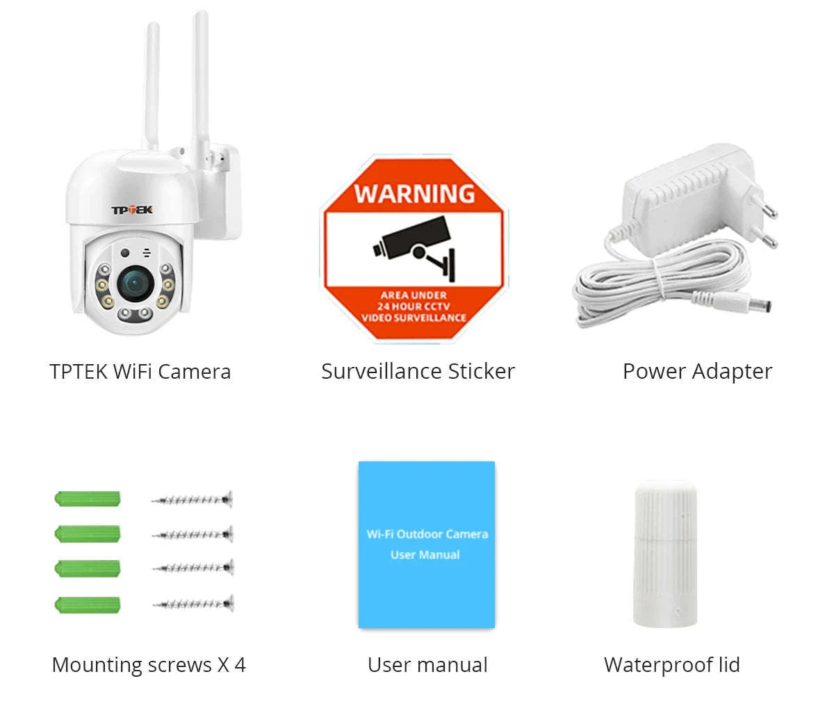 5MP WiFi PTZ Security Camera with AI Detection & Color Night Vision-5MP 32G TF Card / US Plug