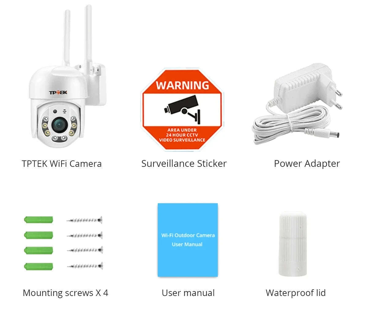 5MP WiFi PTZ Security Camera with AI Detection & Color Night Vision-5MP 32G TF Card / US Plug