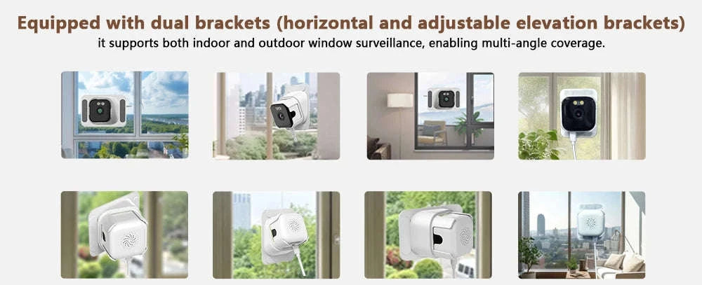 5MP Window Security Camera with 5GHz WiFi & Color Night Vision-1PCS 5MP Camera / US Plug / China Mainland