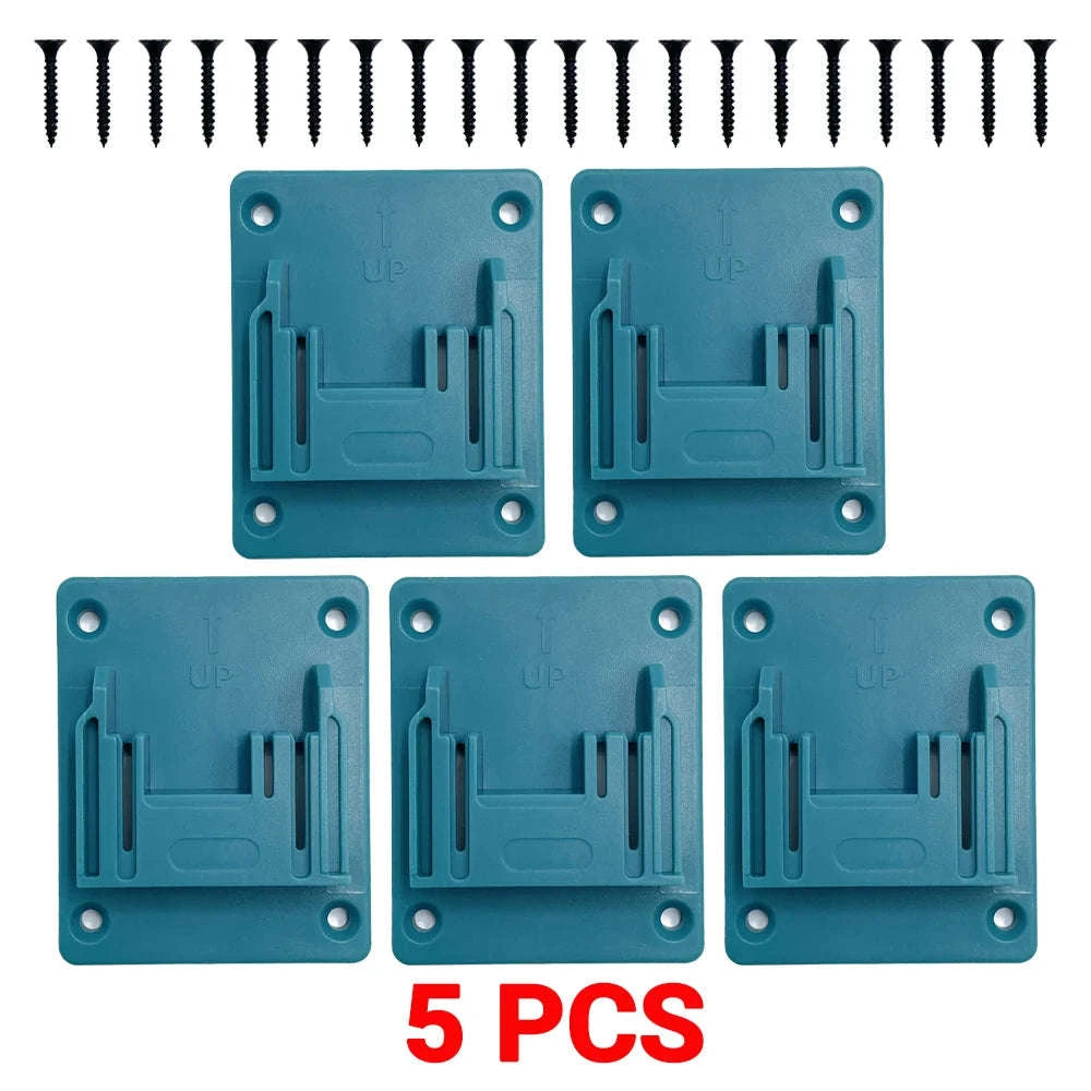 5PCS 18V Battery and Tool Holder Wall Mount Rack-Model B / China Mainland