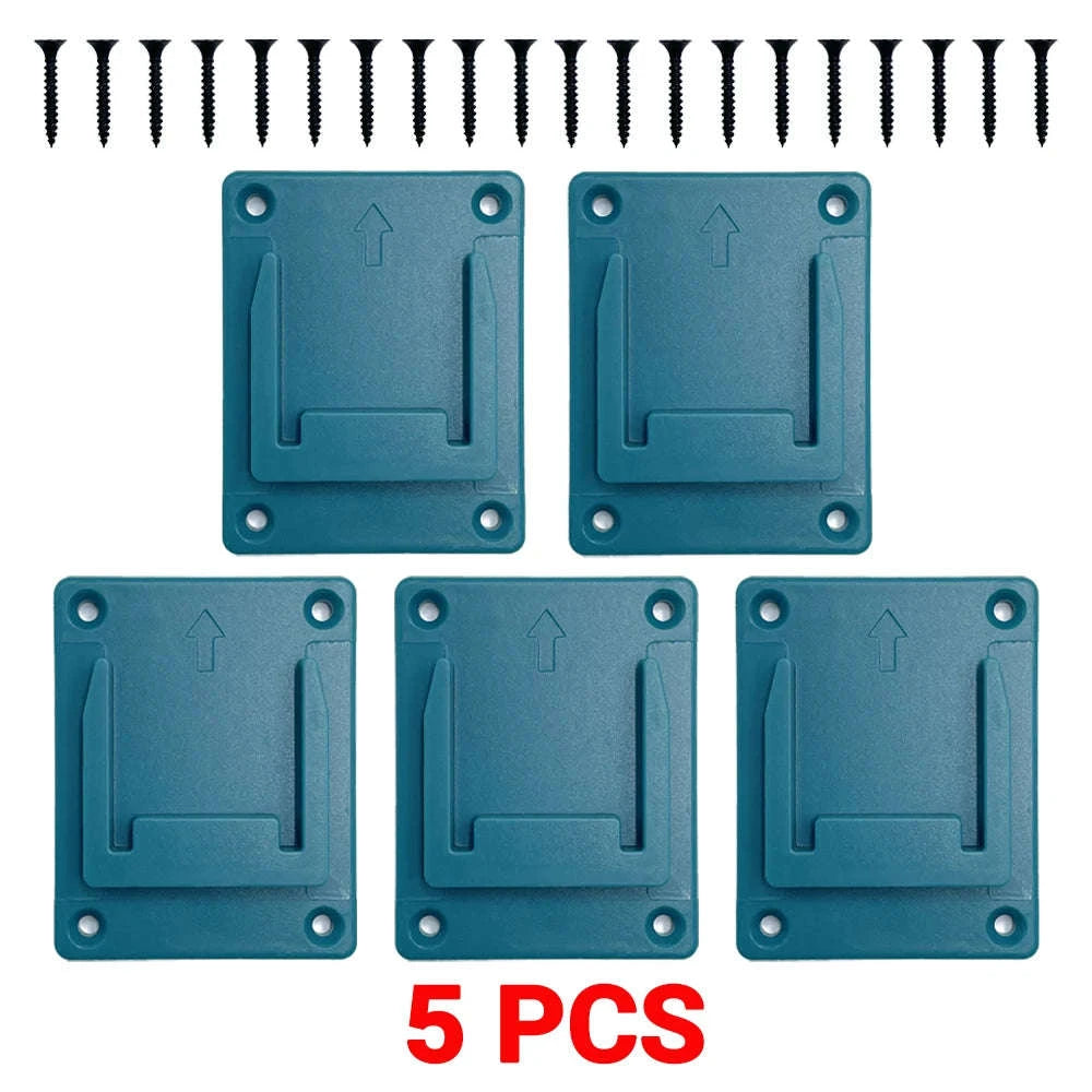 5PCS 18V Battery and Tool Holder Wall Mount Rack-Model B / China Mainland