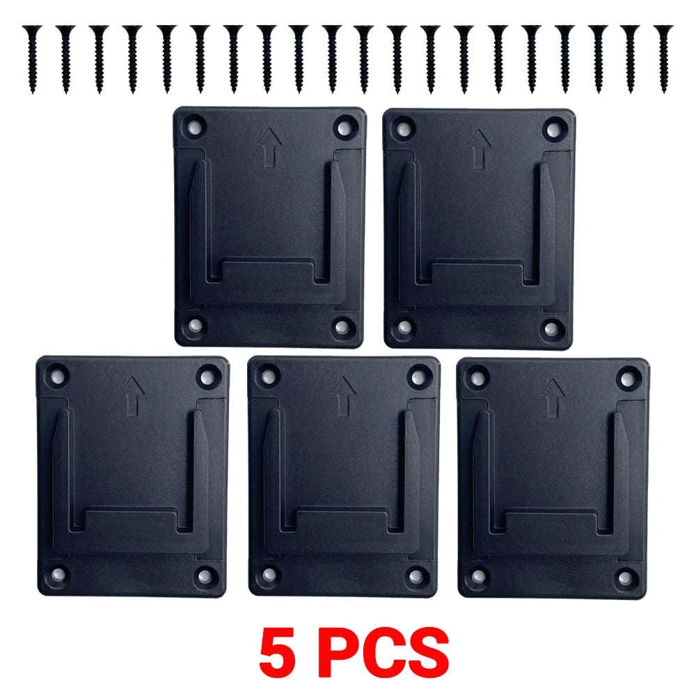 5PCS 18V Battery and Tool Holder Wall Mount Rack-Model B / China Mainland