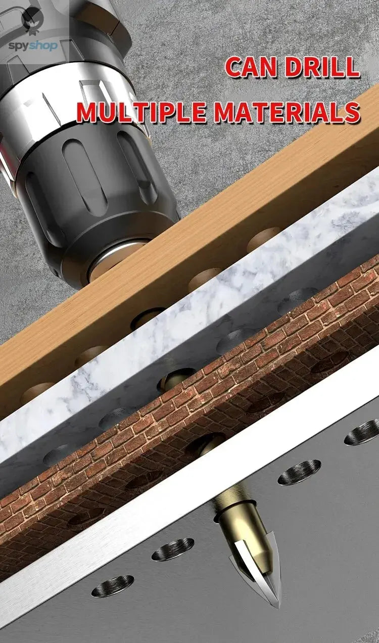 5pcs/7pcs 3-12mm Cross Hex Tile Drill Bit For Glass Concrete Ceramic Tile Hole Opener, Tungsten Carbide Hard Alloy Bits Set Tool 