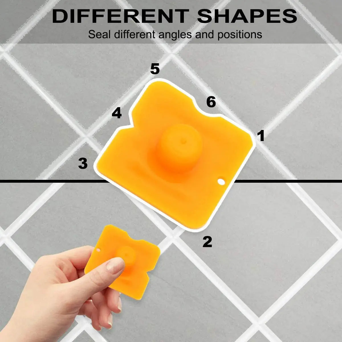 5pcs Caulking Nozzle Applicator Finishing Tool Spatula Plastic Glue Shovel Tile Brick Joints Floor Silicone Remover Grout Kit 