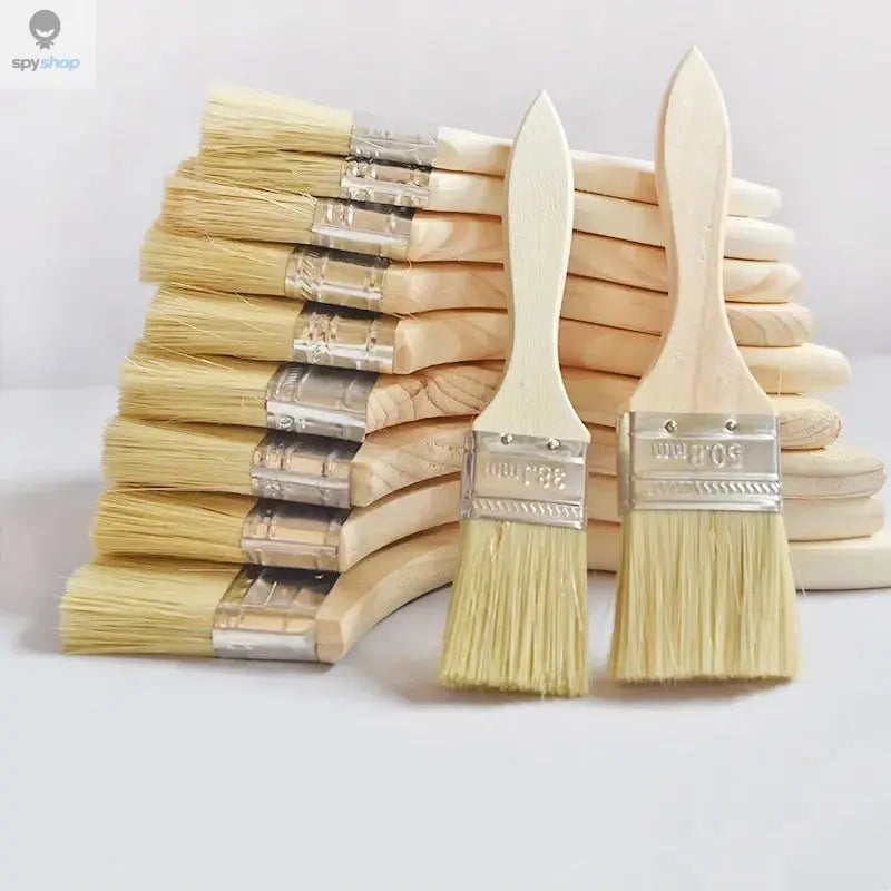 5pcs Paint Brush Wooden Handle BBQ Brush 1/2/4/5/6 Inch Soft Hair Painting Brushes for Wall and Furniture Paint Tool Set 