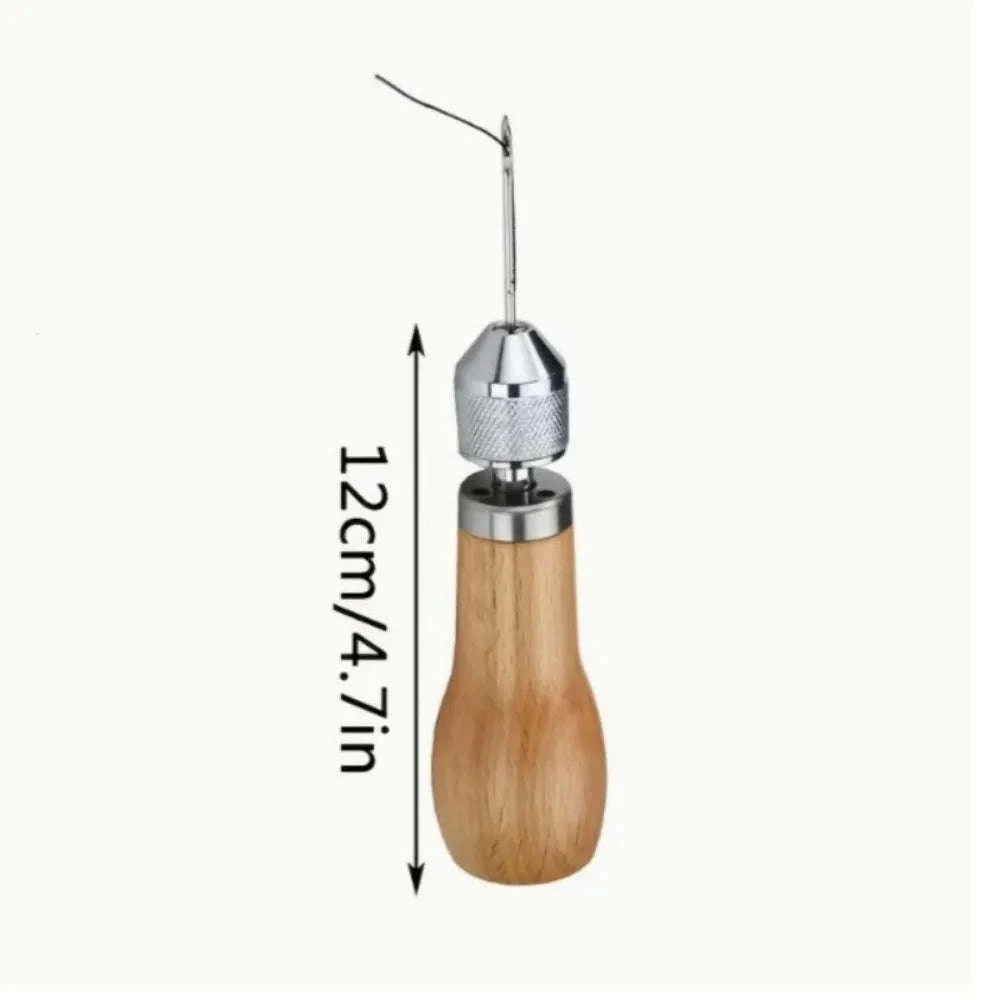 5pcs Sewing Awl Kit for Leather Repair with Waxed Thread Set-United States