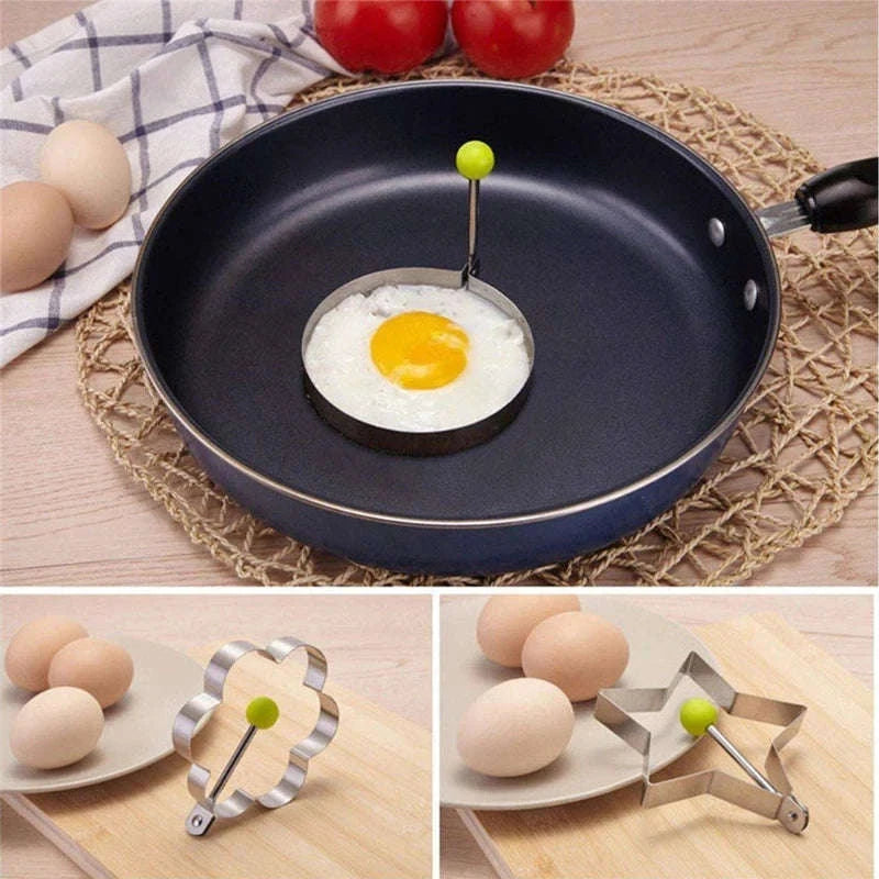 5pcs Stainless Steel Egg Mold Ring Set-5PCS