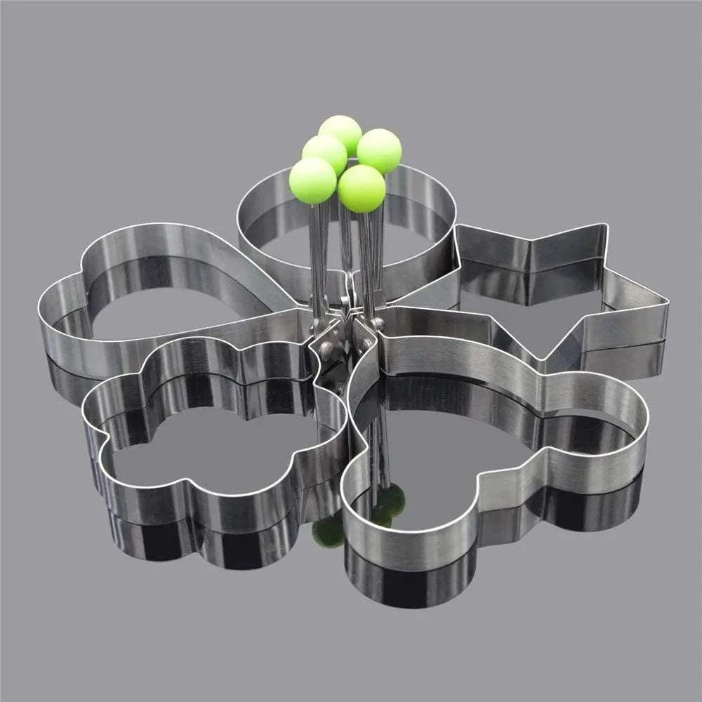 5pcs Stainless Steel Egg Mold Ring Set-5PCS